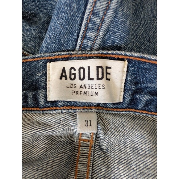 AGOLDE Womens 31 Parker Cut Off Distressed Denim Jean Shorts - Picture 7 of 7